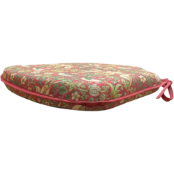 Stoelzittingkussen Strawberry Thief Crimson Spindle | Bloemige Spindel Stoelkussens