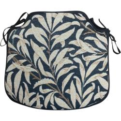 Coussin de siège Spindle Willow Bough Ebony Tapestry | Coussins de siège William Morris