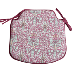 Coussin de siège à broderies rouges Snakeshead | Coussins de chaise à broderies |