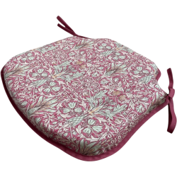 Coussin de siège à broderies rouges Snakeshead | Coussins de chaise à broderies |