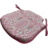 Coussin de siège à broderies rouges Snakeshead | Coussins de chaise à broderies |