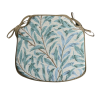 Coussin de Siège Spindle Willow Bough Seaspray Tapestry | Coussin de Chaise Bleu Vert