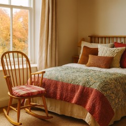 Spindle Stoelkussens Highland Check Rood | Rode Tartan Spindle Stoelkussens |