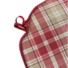 Cuscini per sedie a fuso Highland Check Rosso | Cuscini per sedie a fuso Tartan Rosso |