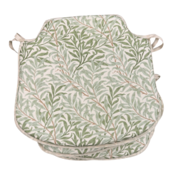 Coussinets de siège pour broche Feuillage de saule Sauge | Coussinets de siège pour broche William Morris