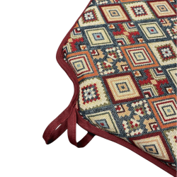 Aztekische Tapisserie-Spindelsitzkissen | Bohemian Tapisserie-Spindelstuhlpolster