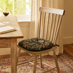 William Green Tapestry Spindel Sitzkissen | Gemusterte Spindel Stuhlkissen