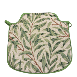 Coussin de siège Spindle Willow Bough Sage Tapestry | Coussin de chaise à motif vert