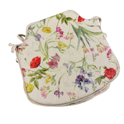 Coussin de siège à broche classique à motif floral | Coussins de chaise à broche colorés à motif fleuri