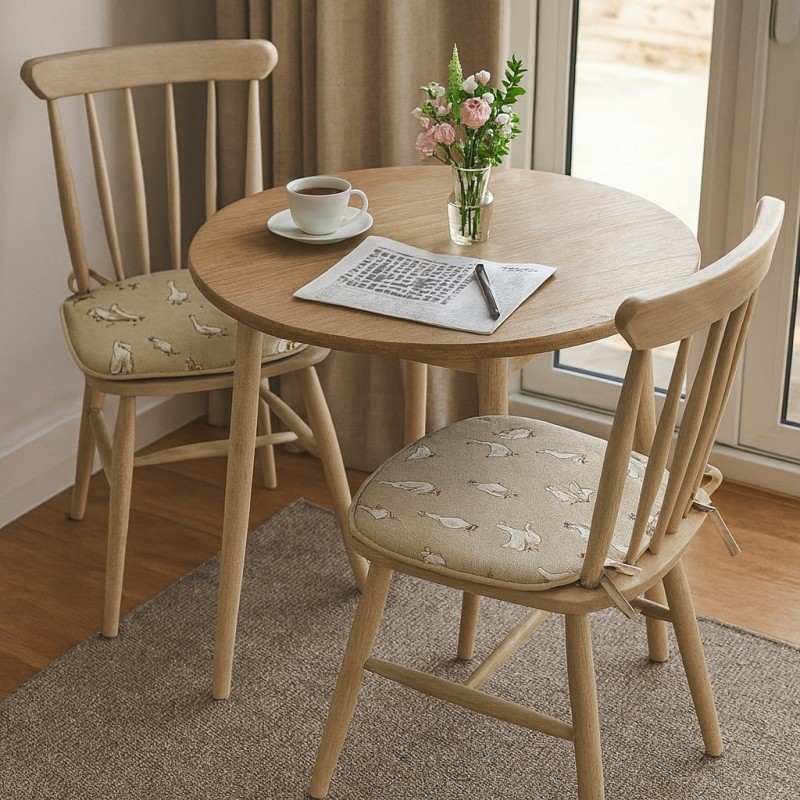 Shabby Duck Spindle Stoelkussens | Extra Dikke Gevlekte Spindel Stoelkussens
