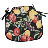 Cuscino per Sedia a Fuso con Motivo Frutta Nera | Cuscino per Sedia a Fuso con Design di Frutta