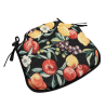Schwarze Früchte Wandteppich Spindelsitzkissen | Frucht Design Spindel Stuhlkissen