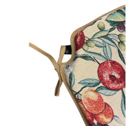 Natuurlijke Fruit Tapestry Spil Stoelkussens | Fruitontwerp Stoelkussens |