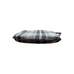 Coussins de siège à broche Highland Check Denim | Coussins de chaise à broche à carreaux