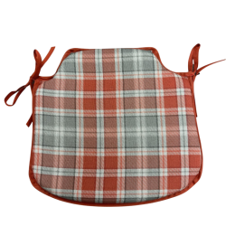 Coussinets de siège à broche Highland Check Automne | Coussins de chaise à broche à carreaux