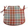 Coussinets de siège à broche Highland Check Automne | Coussins de chaise à broche à carreaux