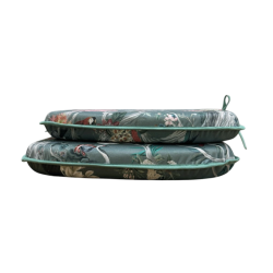 Coussins de siège en velours Chinoiserie | Coussins de siège en velours imprimé de luxe