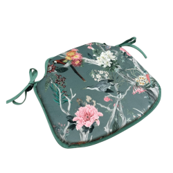 Coussins de siège en velours Chinoiserie | Coussins de siège en velours imprimé de luxe