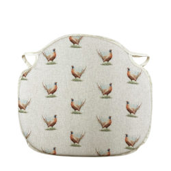 Coussins de siège en forme de fuseau avec motif faisan | Coussins de chaise à motif faisan en forme de fuseau