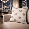 Petits coussins Coq | Coussins de campagne | Coussins de canapé imprimés Coq