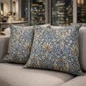 Slangenkop Denim Kussens | Gevlekte Sierkussens | Blauwe Kussens