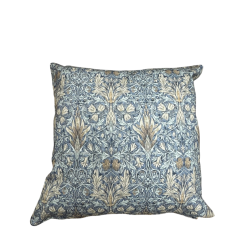 Schlangenkopf-Denim-Kissen | Gemusterte Streukissen | Blaue Kissen