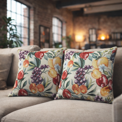 Natuurlijke Fruit Tapestry Sierkussens | Kussens met Fruitpatroon |