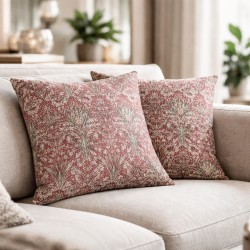 Coussins Imprimés Snakeshead Crimson | Coussins de Canapé Imprimés | Coussins Rouges |