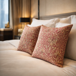 Coussins Imprimés Snakeshead Crimson | Coussins de Canapé Imprimés | Coussins Rouges |