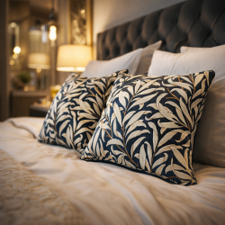 Willow Bough Azure Tapestry Kussens | Blauw Patroon Tapestry Kussens