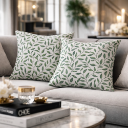 Housses de Coussin Feuilles Vertes | Coussins Feuilles | Coussins Feuilles Vertes |