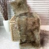 UITVERKOOP! Fossa Faux Fur Plaid | Langharige Bruine Bont Sofa Plaid