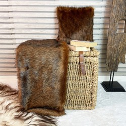 UITVERKOOP! Raynard Faux Fur Bed Runner | Rood Bruin Faux Fur Runner