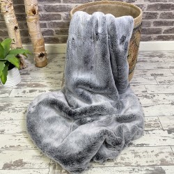 CLEARANCE! Neuer Koala-Kunstfell-Bettläufer | Grauer Fell-Bettläufer