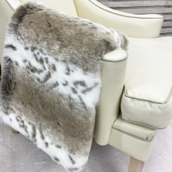 UITVERKOOP! Beige Lynx Imitatiebont Bedloper | Dierenprint Bedloper