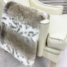 KLARNA! Beige Lynx Kunstfell Bettläufer | Bettläufer mit Tiermuster