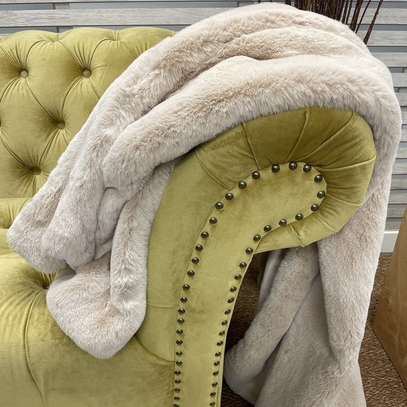 CLEARANCE! Richmond Beige Imitatiebont Bedloper | Beige Bont Bedloper