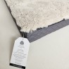 Grande Cuccia per Cani in Vera Pelle di Pecora. Cuccia Ortopedica per Animali in Shearling - Ostrica
