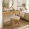 Shearling Sheepskin Ronde Bistro Stoelkussens Oester 37cm Stoelkussens, Verkocht Per Paar