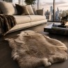 Grand Tapis en Peau de Renne Marron | Tapis en Peau de Renne Naturelle