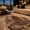 Grand Tapis en Peau de Renne Marron | Tapis en Peau de Renne Naturelle