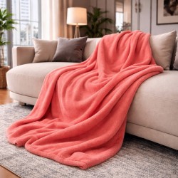 Coral Fleece Deken Gooi | Perzik Fleece Deken | Fleece Dekens |