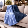Omkkeerbare Blauwe Fleece Plaid | Omkeerbare Fleece Plaid | Fleece Deken