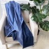 Omkkeerbare Blauwe Fleece Plaid | Omkeerbare Fleece Plaid | Fleece Deken