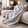 Hellgraue Fleece-Decke | Blassgraue Fleece-Wurfdecke | Fleece-Decken |
