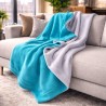 Reversible Grey Fleece-Decke Wurf | Reversible Fleece-Decken