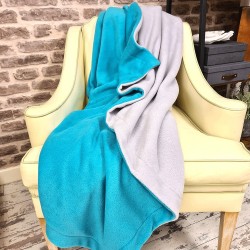 Reversible Grey Fleece-Decke Wurf | Reversible Fleece-Decken