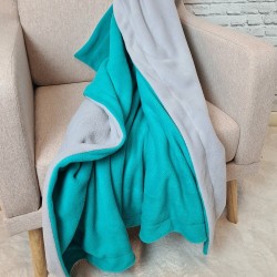 Coperta in Pile Grigia Reversibile | Coperte in Pile Reversibili