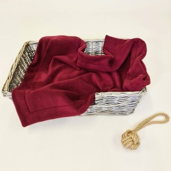 Couverture pour animaux en polaire couleur vin | Couvertures pour animaux en polaire douce | Couverture pour chien en polaire