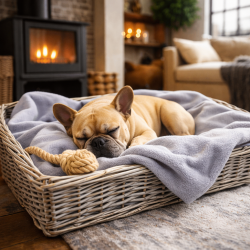 Lichtgrijze Fleece Honden Deken | Fleece Huisdier Deken | Fleece Honden Deken